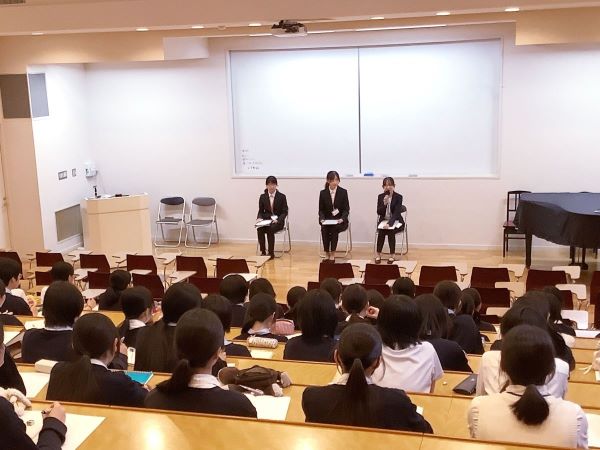 高３探究　実習生に聞く、進路や大学での学び