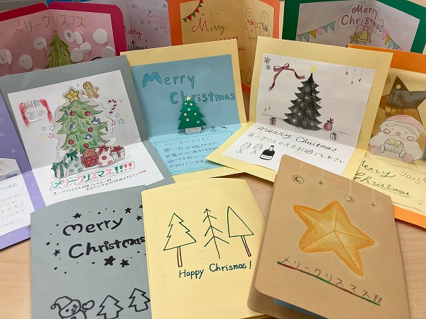 中１　クリスマスカードづくり