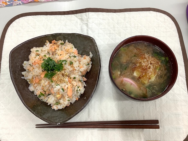 中２家庭科　調理実習